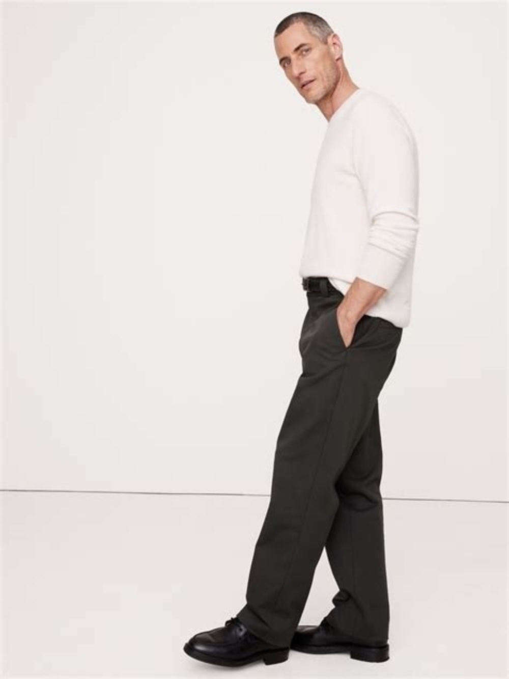Banana Republic Men's Grey Italian Stretch Chinos